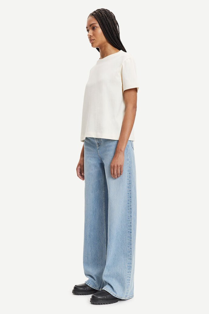 Samsoe Samsoe Femme - Basic Camino T-shirt SS White - T-shirt blanc-Tops-F00012400