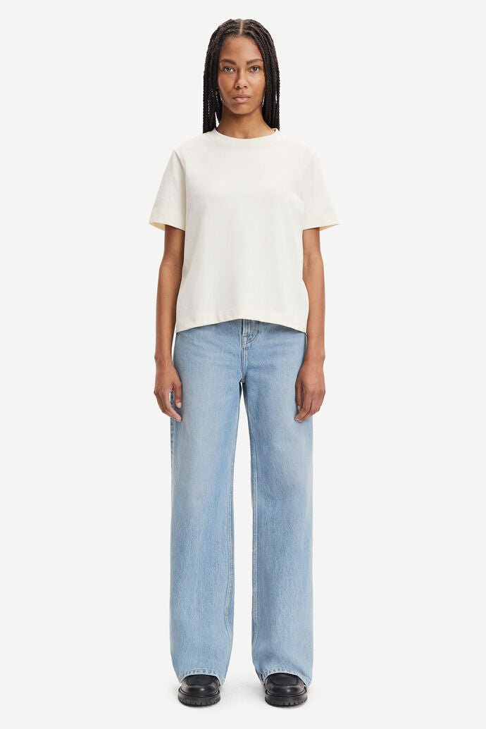 Samsoe Samsoe Femme - Basic Camino T-shirt SS White - T-shirt blanc-Tops-F00012400