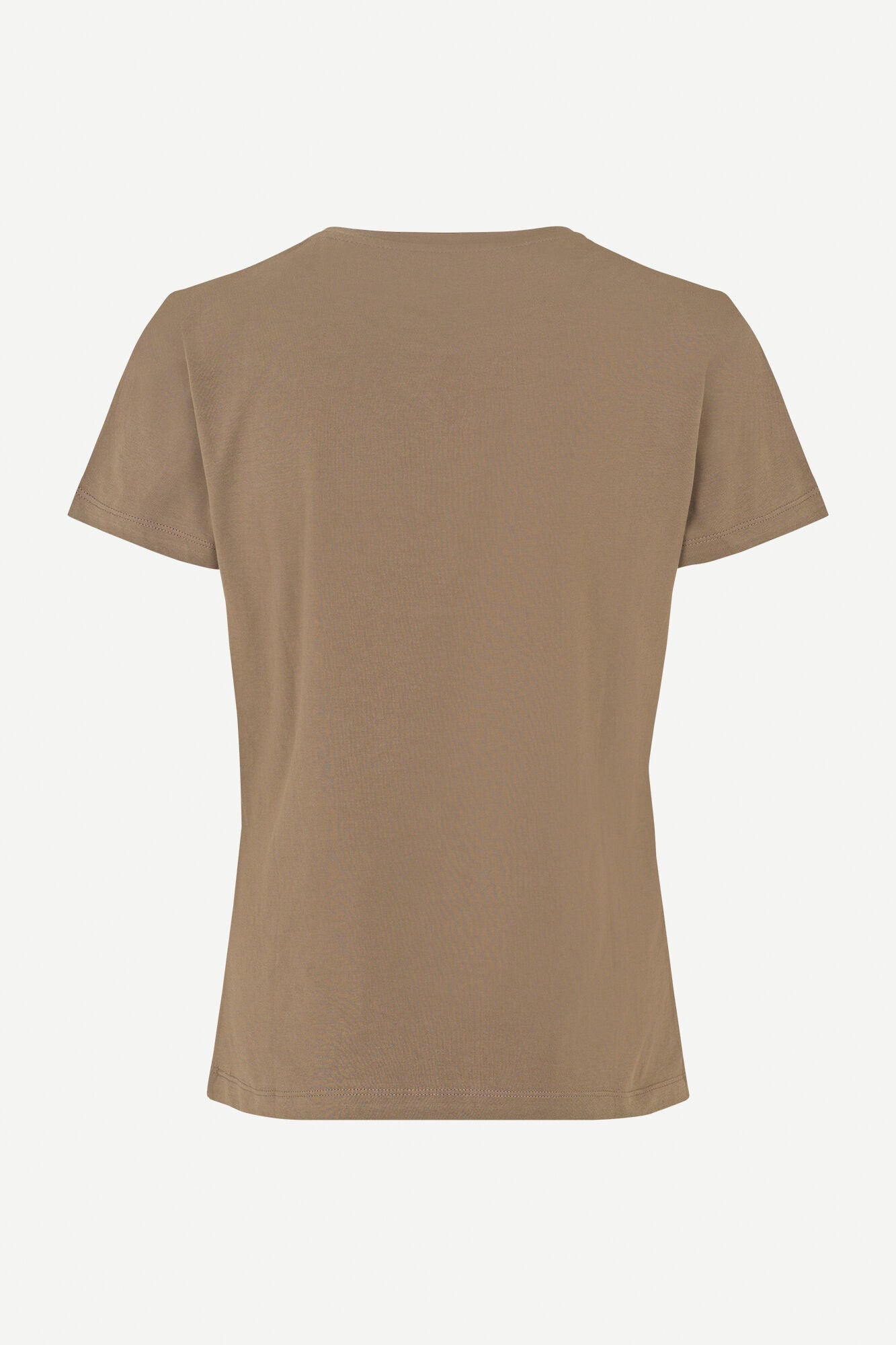 Samsoe Samsoe Femme - Basic Solly Tee Solid 205 - Chocolate Chip-Tops-F00012050