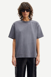 Samsoe Samsoe Femme - Eira T-shirt 11725 - Iron Gate-Tops-F23300036