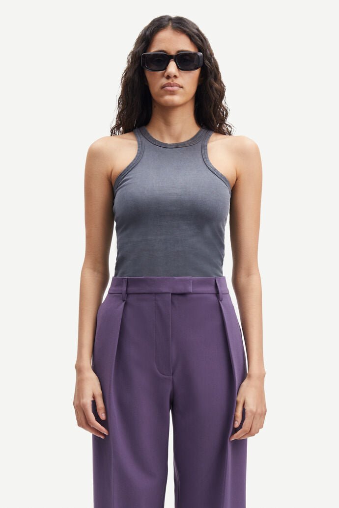 Samsoe Samsoe Femme - Helene Tank 11725 - Iron Gate-Tops-F23300037