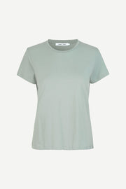 Samsoe Samsoe Femme - Solly Tee Solid 205 Chinois Green - T-shirt vert-Tops-F00012050
