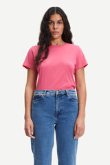 Samsoe Samsoe Femme - Solly Tee Solid 205 Honeysuckle - T-shirt rose-Tops-F00012050