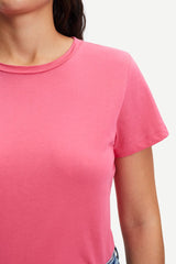 Samsoe Samsoe Femme - Solly Tee Solid 205 Honeysuckle - T-shirt rose-Tops-F00012050
