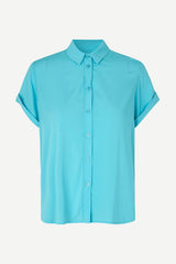 Samsoe Samsoe - Majan SS Shirt 9942 - Blue Topaz-Tops-F19123672