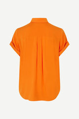 Samsoe Samsoe - Majan SS Shirt 9942 - Russet Orange-Tops-F19123672