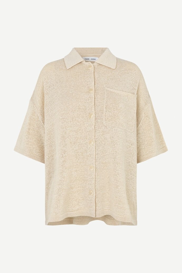 Samsoe Samsoe - Mel ss shirt 14069 - Whitecap Gray-Tops-F22100134