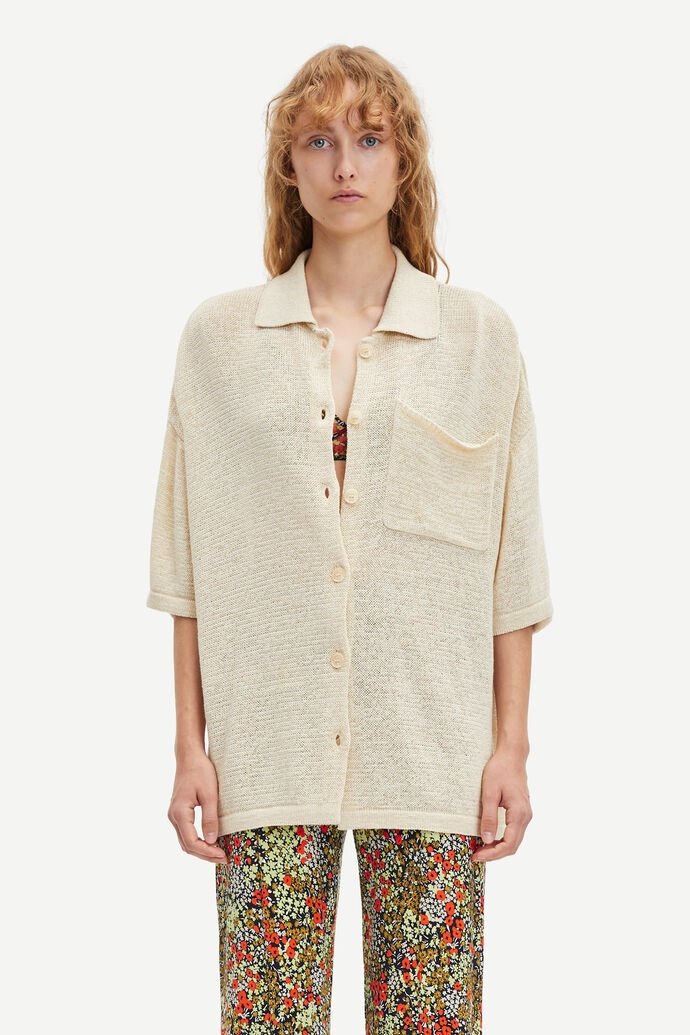 Samsoe Samsoe - Mel ss shirt 14069 - Whitecap Gray-Tops-F22100134