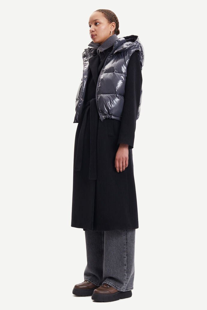 Samsoe Samsoe Femme - Pearl Vest 14465 Gray Pristine-Vestes et Manteaux-F22300022