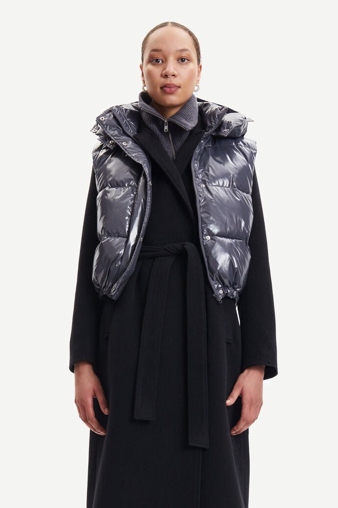 Samsoe Samsoe Femme - Pearl Vest 14465 Gray Pristine-Vestes et Manteaux-F22300022