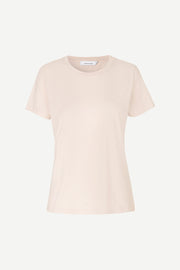 Samsoe Samsoe Femme- Solly Tee 205 Solid Hushed Violet - T-shirt rose pâle -Femme-Tops-F00012050