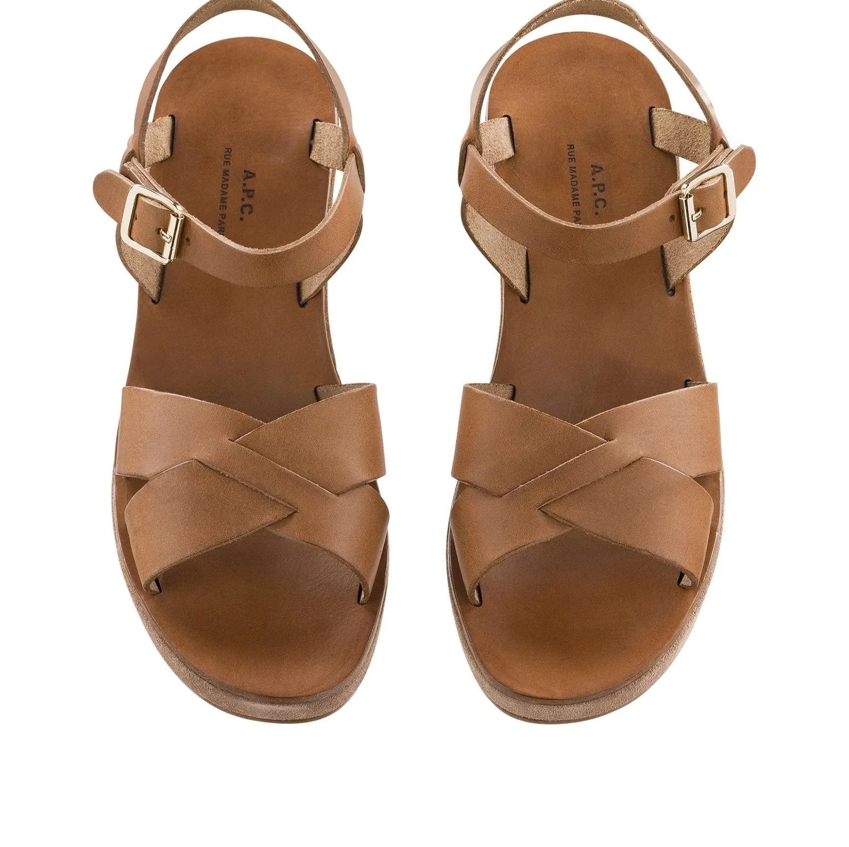 A.P.C - Sandales Judith - Marron/Noisette-Accessoires-PXADX - F50021