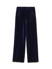 Sister Jane - Dream Collection - Spell Velvet Trousers Navy-Jupes et Pantalons-TRD063NVY