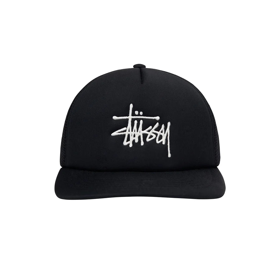 Stussy - Big Basic Trucker Cap - Black-Accessoires-1311088