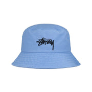 Stussy - Big Stock Bucket Hat - Baby Blue-Accessoires-1321132