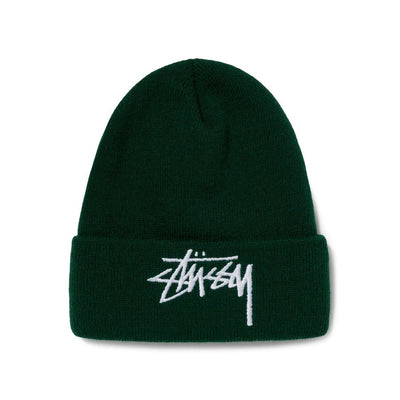 Stussy - Big Stock Cuff Beanie Forest-Accessoires-132985