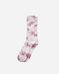 Stussy - Dyed Stripe Ribbed Crew Socks - Berry-Accessoires-138741