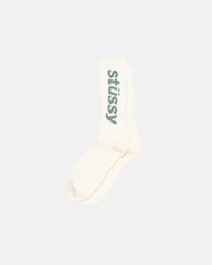 Stussy - Helvetica Crew Socks - Chiffon/Stone-Accessoires-138845