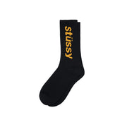 Stussy - Stripe Crew Socks - Black/Yellow-Accessoires-138845