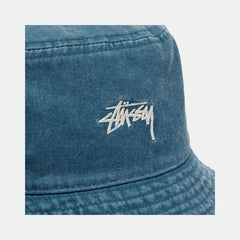 Stussy - Washed Stock Bucket Hat Laguna Blue - Bob Stussy - UNISEXE-Accessoires-1321086