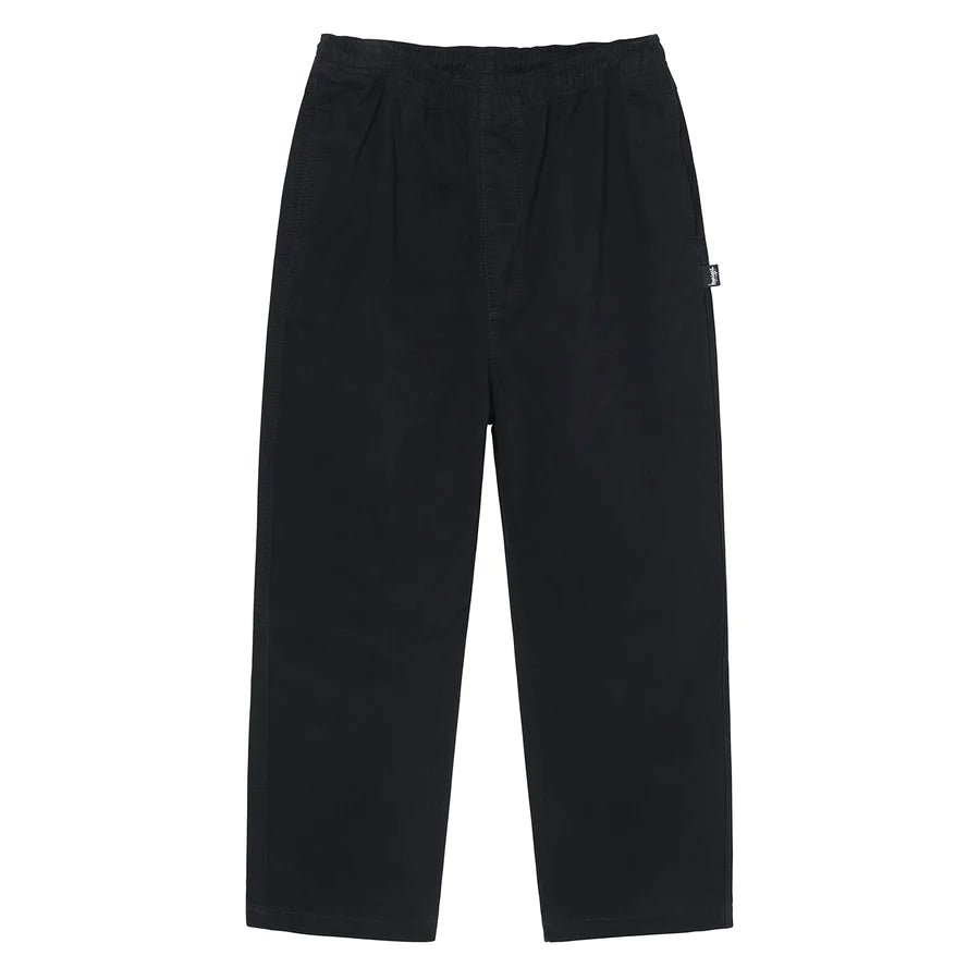 Stussy - Brushed Beach Pant Black-Pantalons et Shorts-116553
