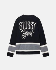 Stussy - Hockey Sweater - Black-Pantalons et Shorts-117211