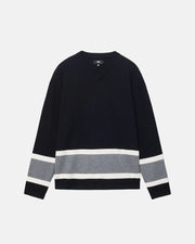 Stussy - Hockey Sweater - Black-Pantalons et Shorts-117211