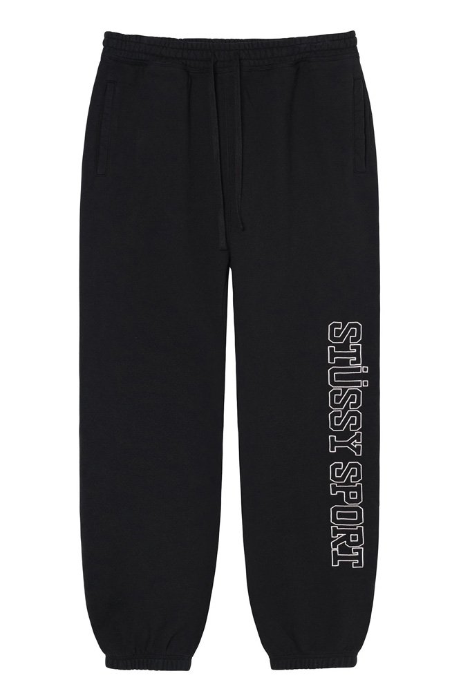 Stussy - Sport App. Pant - Black-Pantalons et Shorts-116551