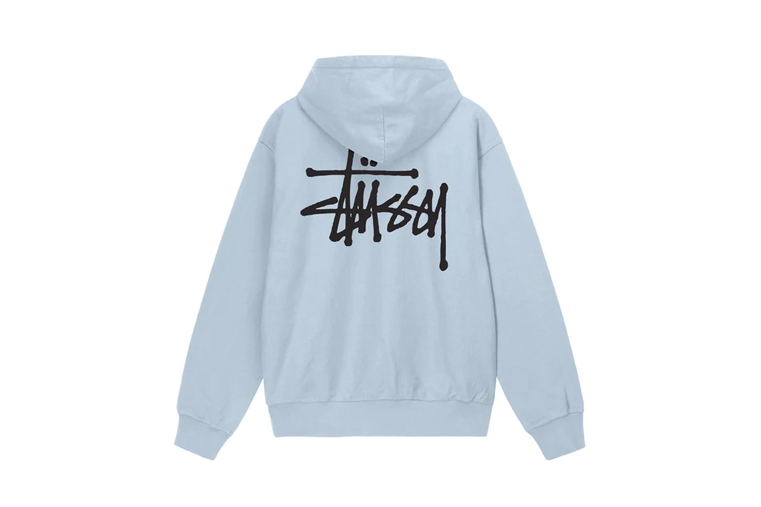 Stussy - Basic Stussy Pigment Dyed Hood - Sky Blue-Pulls et Sweats-1924879