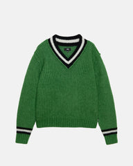 Stüssy - Mohair Tennis Sweater - Green-Pulls et Sweats-11742