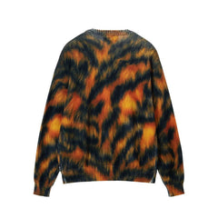 Stussy - Printed Fur Sweater - Tiger-Pulls et Sweats-117171