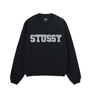Stussy - Relaxed Oversized Crew - Black-Pulls et Sweats-118517