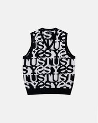 Stussy - Stacked Sweater Vest - Ivory-Pulls et Sweats-117192