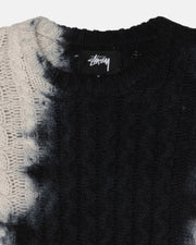 Stussy - Tie dye Fisherman Sweater - Black-Pulls et Sweats-117188