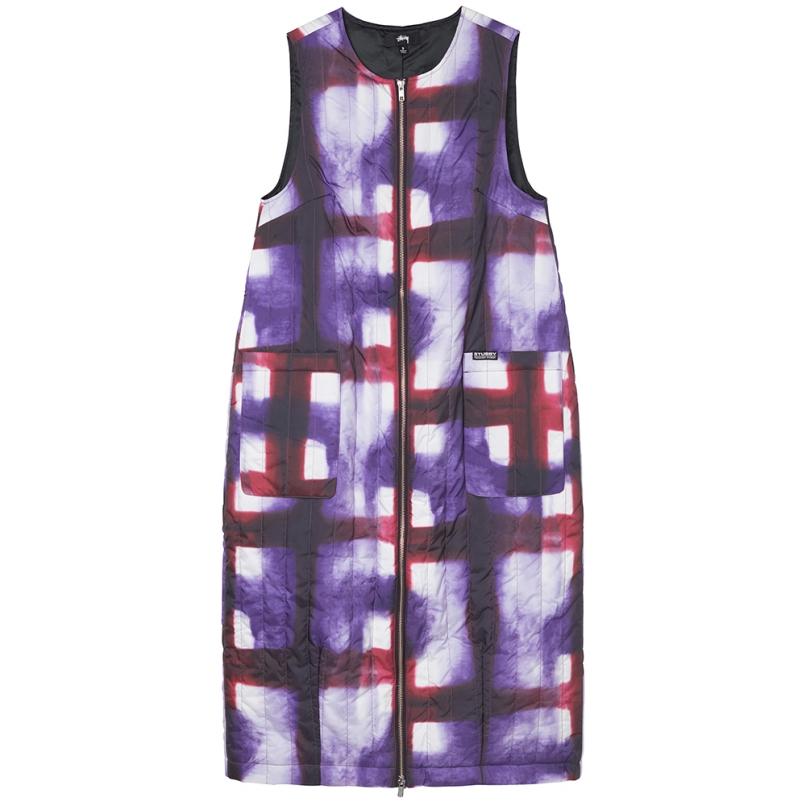 Stussy - Blurry Quilted Dress Purple-Robes-211217