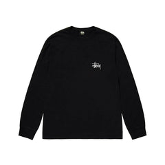 Stussy - Basic Long Sleeve Tee - Black-T-shirts-1994870