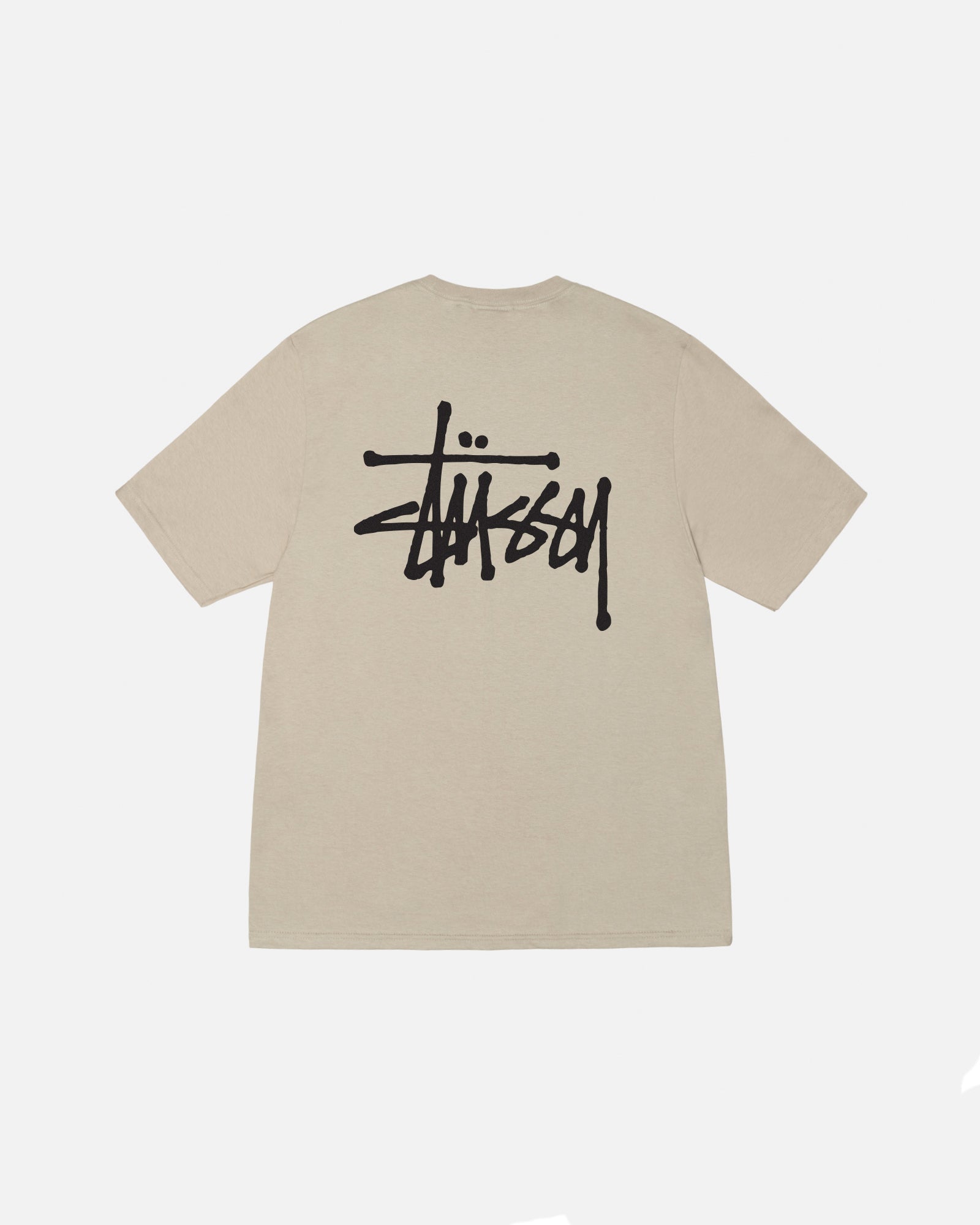 Stussy - Basic Stussy tee - Khaki-T-shirts-1904870