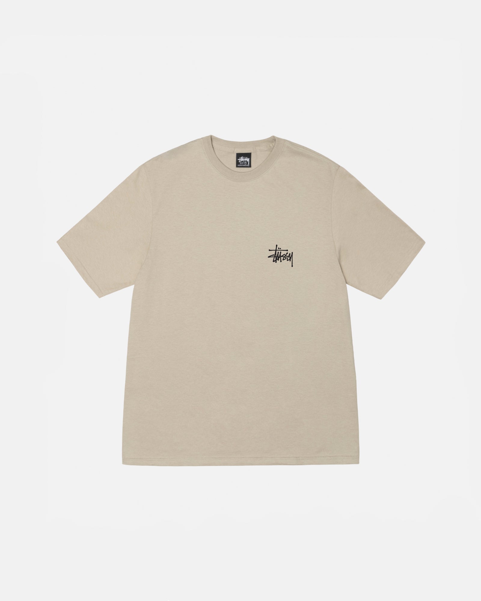 Stussy - Basic Stussy tee - Khaki-T-shirts-1904870