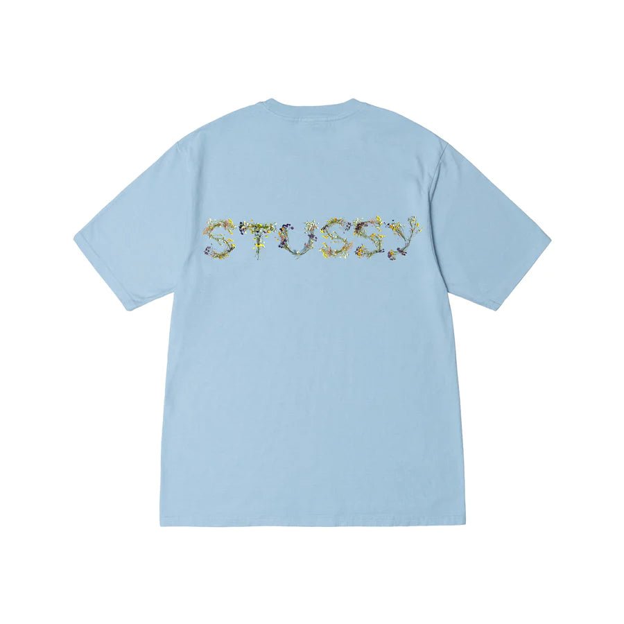 Stussy - Bokay Pigment Dyed tee - Sky Blue-T-shirts-1904881