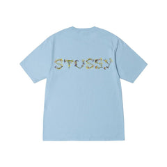Stussy - Bokay Pigment Dyed tee - Sky Blue-T-shirts-1904881