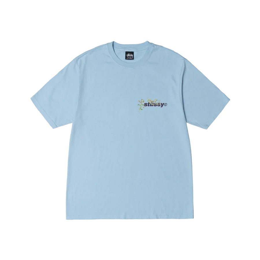 Stussy - Bokay Pigment Dyed tee - Sky Blue-T-shirts-1904881