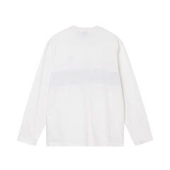 Stussy - Color block LS Crew Off White-T-shirts-1140302