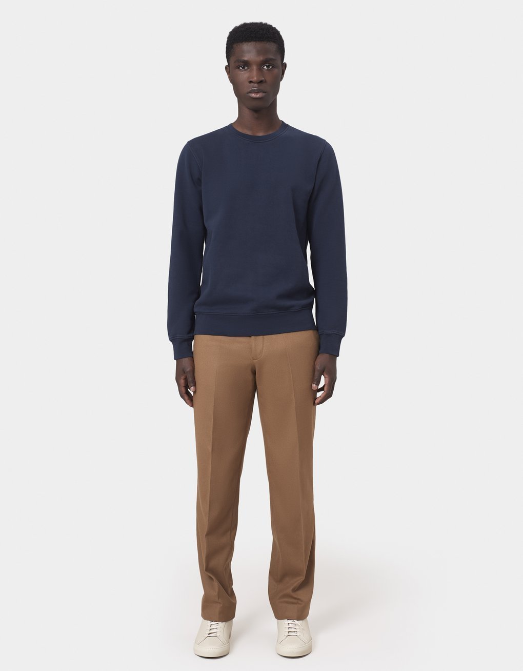 Colorful Standard - Classic Organic Crew Navy Blue - Sweat bleu marine en coton biologique UNISEXE-Pulls et Sweats-CS1005