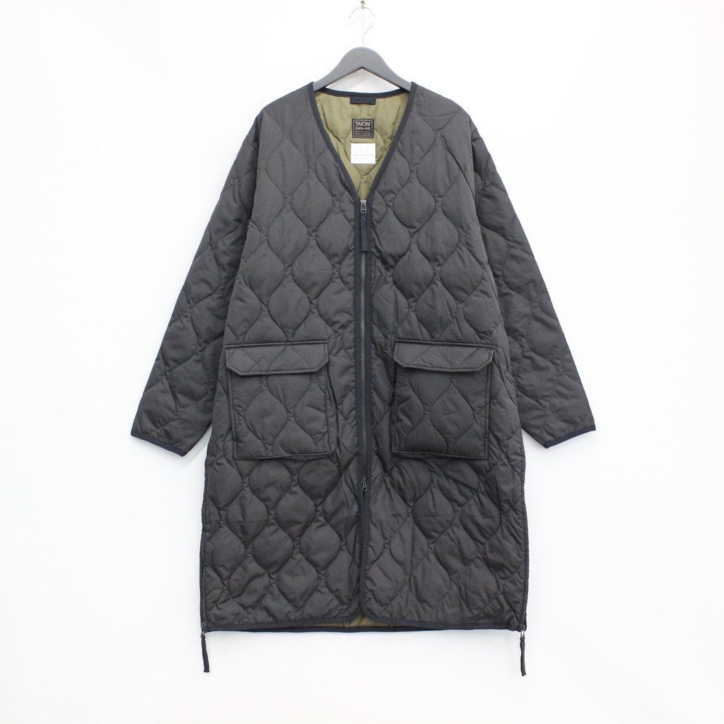 Taion - Veste Longue en Duvet 101ZML - Black-Vestes et Manteaux-101ZML-LONG