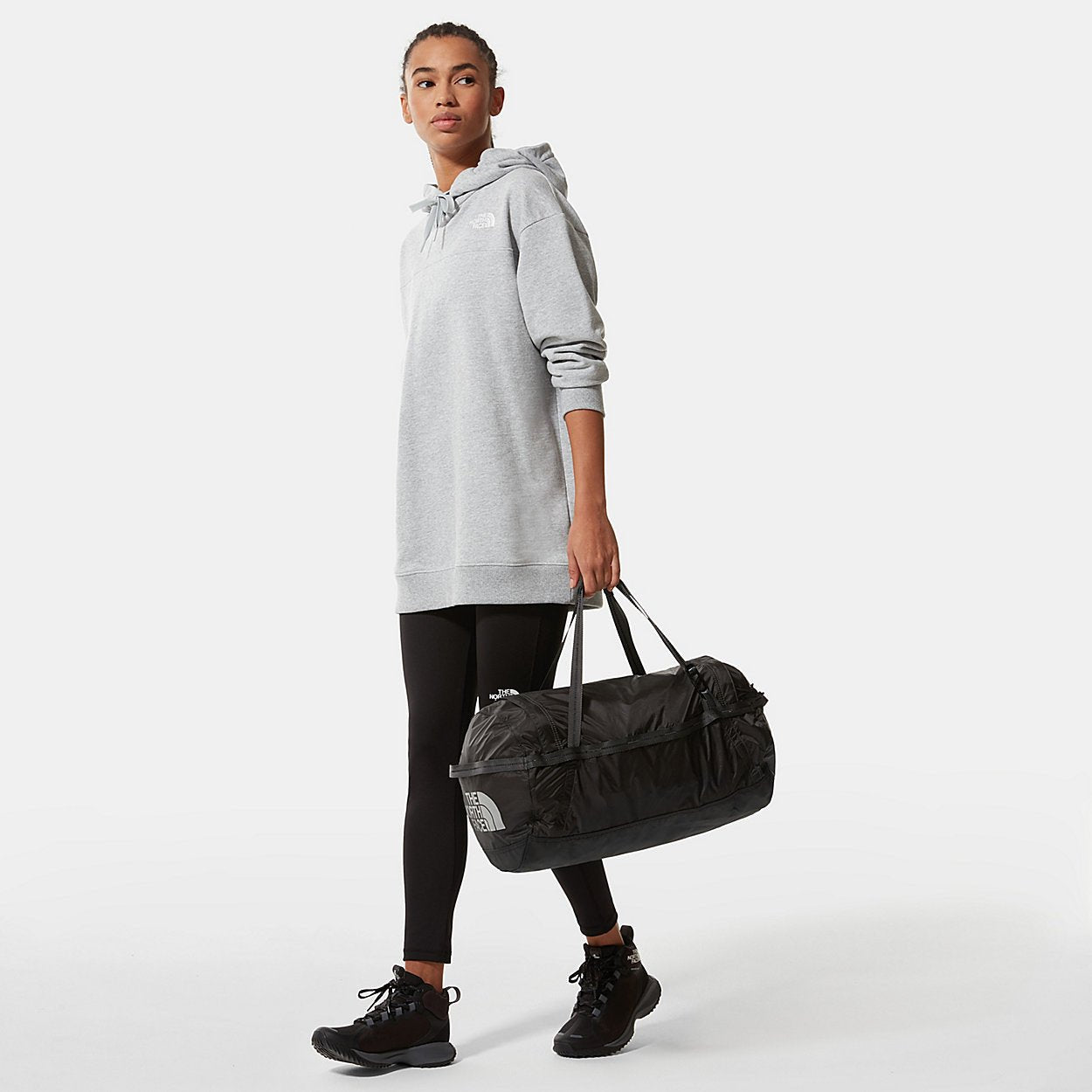 The North Face - Flyweight Duffel Bag - Asphalt Grey/ TNF Black-Accessoires-NF0A52TLMN81
