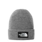 The North Face - TNF Logo Box Cuffed Beanie Medium Grey Heather-Accessoires-NF0A3FJXDYY- Bonnet-Gris-maille-hiver
