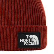 The North Face - TNF Logo Box Cuffed Beanie TNF Brick House Red-Accessoires-NF0A3FJXBDQ1