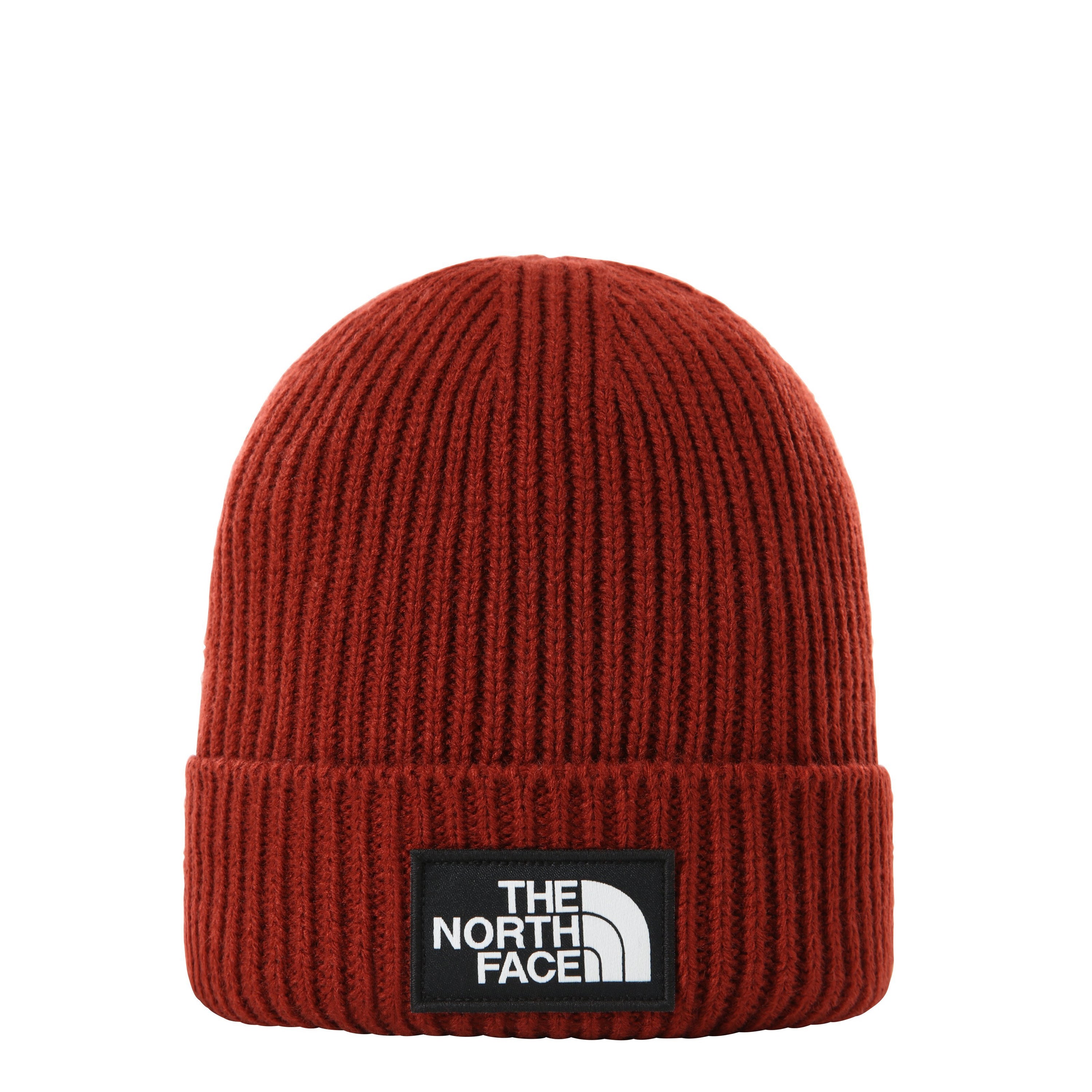 The North Face - TNF Logo Box Cuffed Beanie TNF Brick House Red-Accessoires-NF0A3FJXBDQ1