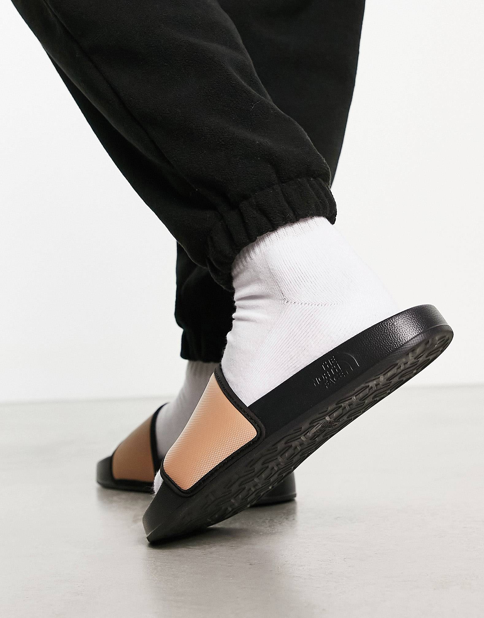 The North Face - Men's Base Camp Slides III Ltd - Black/Macchiato Brown-Chaussures-