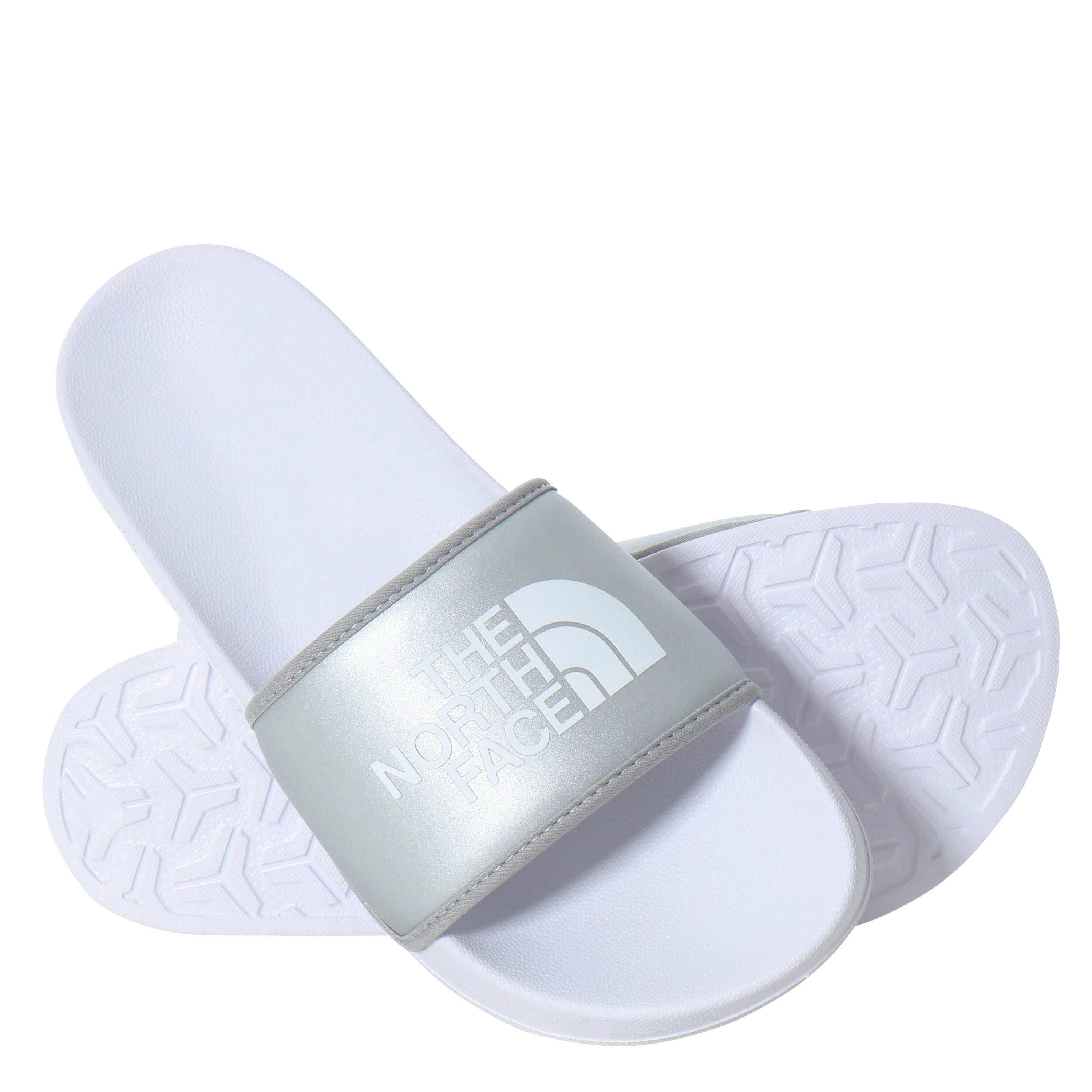 The North Face - Women's Base Camp Slide III - Metallic Silver/TNF White-Chaussures-NF0A5LVGKR21